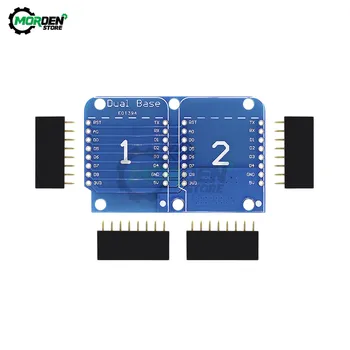 Wemos D1 Mini Dublu Priză Dublă de Bază Scut Modul NodeMCU ESP8266 Dezvoltarea Adaptor de Baza Placa de 3.3 V I/O de Circuite Integrate