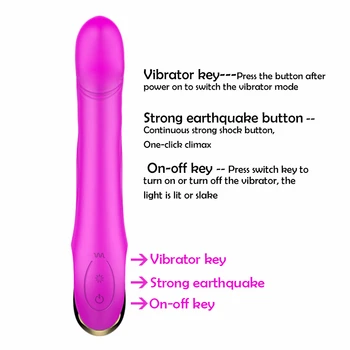 G Spot Penis artificial Vibratoare Jucarii Sexuale Pentru Femei One-click punctul Culminant Vibrații Vagin Stimulator Clitoris Vibratoare sex Feminin Corp Masaj