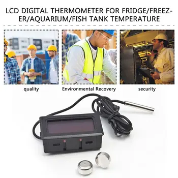 Profesionale Electronic Portabil cu Ecran LCD Digital Termometru pentru Frigider/Congelator/Acvariu/REZERVOR de PEȘTE Temperatura