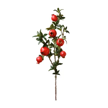 Simulare De Fructe Fals A Crescut De Flori De Plante Coronita Pentru Usa Agățat X Fermă Decor Flori Frumoase În Stil American Rodie
