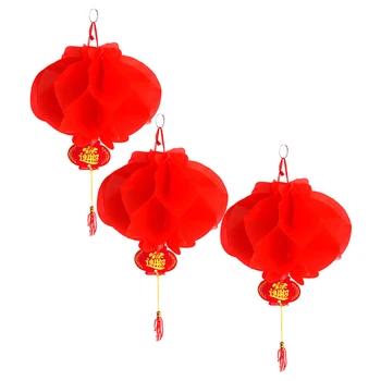 6pcs Noi Anul 2020 Paper Lantern Festival Chinez Felinar Roșu Pandantiv Decoratiuni de Craciun Pentru Casa Ornamente Felinare