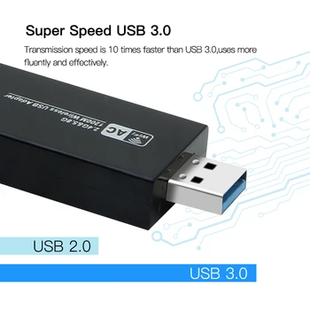 WiFi Adaptor USB3.0 Dual Band 1200Mbps USB 3.0 2.4/5 ghz Wireless USB Adapter RTL8812BU 802.11 ac WiFi Dongle Wireless-AC Pentru Win7