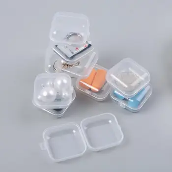 10BUC Pastila Dopuri de urechi Clar Mini-Pilula Container de Depozitare Săptămânal Tablet Pastilă Medicina Cutie Plastic Organizator Caz