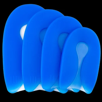 4 Szie Gel de Silicon Forma de U Fasciita Plantara Toc Protector Toc Pinten Pad Branț de Încălțăminte pentru Bărbați, Femei dureri de Picioare de Îngrijire