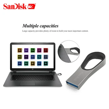 Original Sandisk pendrive CZ93 USB 3.0 Flash Drive 64GB Pen Driv 128GB U Disk de mare viteză de 130 MB/S cle usb stick