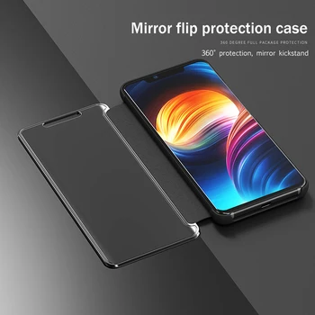 Piele PU Caz Flip Pentru Samsung Galaxy S10 S9 S8 S7 Plus S6 Edge S10e M10 M20 Nota 8 9 C8 G530 Smart Mirror Telefon Mobil Capac