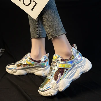 2020 Femei Pantofi Pantofi De Toamnă Adidasi Femei Brand De Moda Retro Platforma Pantofi Doamnelor Încălțăminte, Adidași Ochiurilor De Plasă Respirabil E16-15