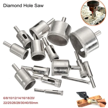 15buc Foraj Holesaw Kit de Tăiere diamantat freză Cutter Burghiu Set Hole Digger Grădină Auger Curte Instrument
