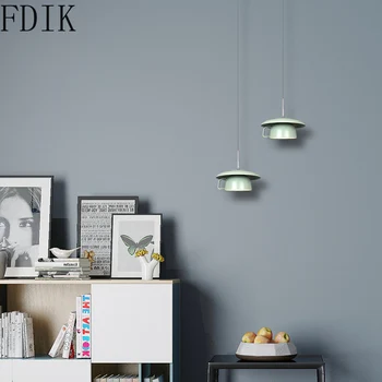 Nordic Singur Cap Ceramic Lumini Pandantiv Modern Ceașcă de Cafea Lampă de Agățat pentru Camera de zi Dormitor Decor de Epocă Luminarie de Prindere