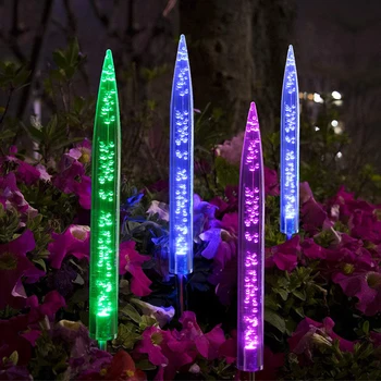 Lumina solara LED-uri în aer liber acrilice stick gazon lampa impermeabil curte cu grădină, parcare calea coridor gazon decorativ iluminat 1/2 buc
