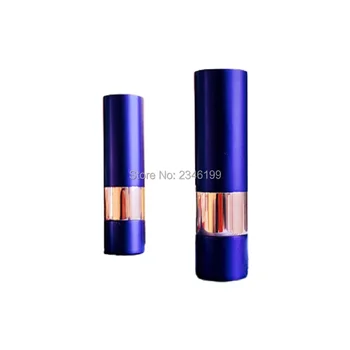12.1 mm Mat Albastru-Închis Rotund de Aluminiu Tub de Ruj Gol Balsam de Buze Cosmetice Containere de Ambalare Returnabile Sticla 10/25pieces