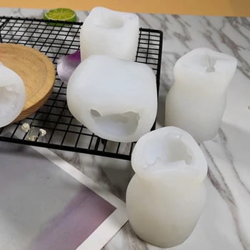 Rășini Epoxidice Cristal Mucegai 3D Pisica Tort de Ciocolata Silicon Mucegai Meserii DIY Lumanare Aromatherapy Face Săpun Manual Instrument