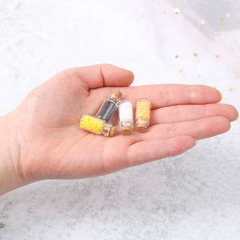 4buc Mini Drăguț Clar 1:12 casă de păpuși în miniatură Mini Condimente alimente sticlă Flacoane din Sticlă mobilier de jucărie