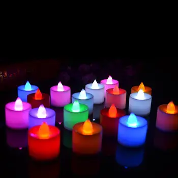 5pcs 6 Culori fără flacără Lumânare Lumina Festival Romantic Decor Lumânare Forma LEDFlameless Lumina Lumânărilor Decorative Lumini