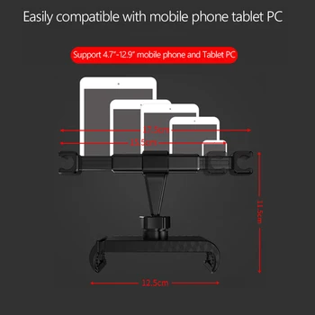 Reilim tablet PC auto bancheta din spate tetiera montare suport auto perna telefon mobil suport de Montare Suport Pentru iPad 2 3/4 Aer 1 2 ipad