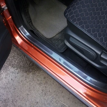 Nano Fibra de Carbon Auto Autocolant Protector Benzi Auto Portierei Laterale Oglinda Anti Scratch Bandă rezistent la apa DIY Lipi Folie de Protectie