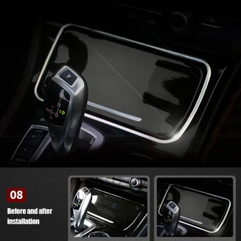 Consola centrală CD cadru Multimedia Tăiați Fâșii pentru BMW seria 5 F10 F18 520 528 525 2011-17 din oțel Inoxidabil de styling Auto