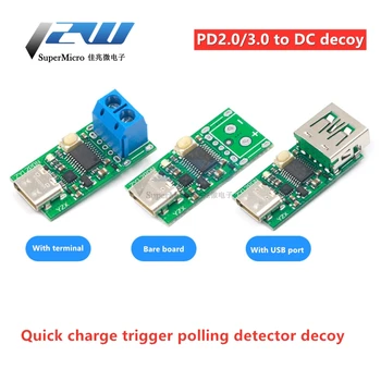 USB-C de Tip C PD2.0 PD3.0 DC, Spoof Detector cu Încărcare Rapidă de Declanșare, USB-PD Notebook Comutator de Alimentare Placa de Module