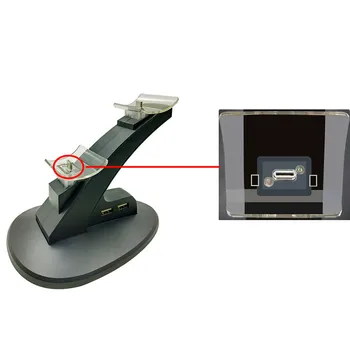 LED Indicator Dual USB Controler de Încărcare Încărcător Stație de Andocare Sta Leagăn pentru Nintend Comutator Pro Controller NS Gamepad