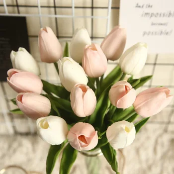 Mini Lalele Buchet Elegant, Atractiv Simulare de Flori Pentru Biroul de Acasă Decorare MW08081