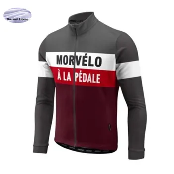 De Iarnă Din 2018 Thermal Fleece Bărbați Biciclete Maneca Lunga Jersey Ciclism Îmbrăcăminte Echipa Pro În Aer Liber Drum De Munte Uniformă Bicicleta De Triatlon