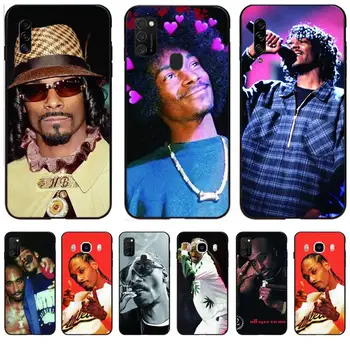 Rapper American Snoop Dogg Caz de Telefon Negru Pentru Samsung M10/20/30/21/30 de ani J4 2018 J4/J6 Plus A91 S10Lite Cazuri