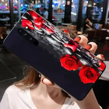 Red Rose Floral Telefon Caz pentru Redmi Nota 9 8 8T 8A 7 6 6A Du-te Pro Max Redmi 9 K20 K30 Pro
