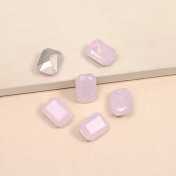 YANRUO 4627 Super Sclipici Rose Water Opal Culori Cristale Populare Octogon Formă de Sticlă Pentru Farmecele 3D Decoratiuni de Arta Unghiilor