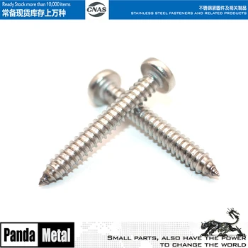 304/316 din oțel inoxidabil cross recessed pan head tapping screw GB845 șurub DIN7981 caietul de sarcini ST3.9